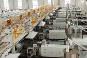 plastic extrusion line