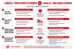 Conical Twin Screw Extruder vs Parallel Twin Screw Extruder