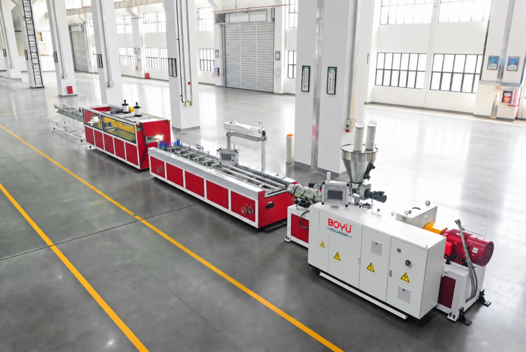 pvc profile extrusion line